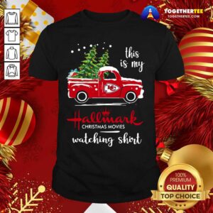 Cute Kansas City Chiefs This Is My Hallmark Christmas Movies Watching Shirt
