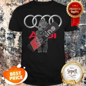 Baby Groot hug Audi S Line Logo MCU Shirt