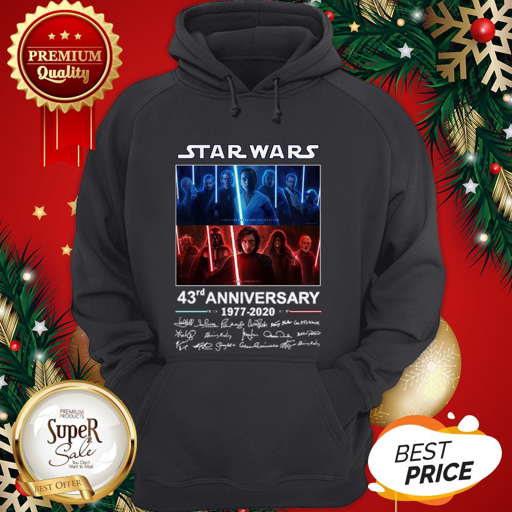 All Autographed Characters Star Wars 43rd Anniversary 1977 2020 Shirt