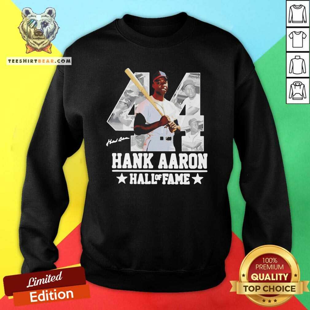 Ashamed Hank Aaron 44 Hall Of Fame Signature Shirt