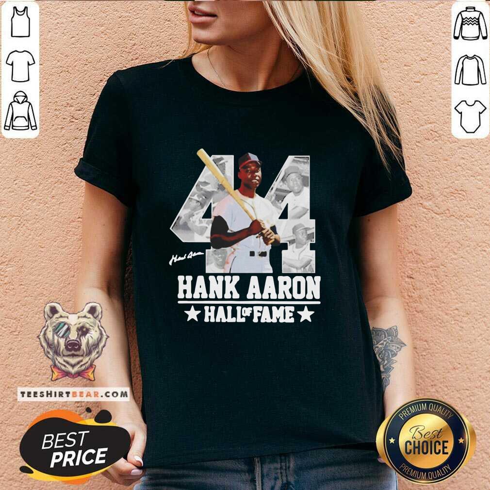 Ashamed Hank Aaron 44 Hall Of Fame Signature Shirt