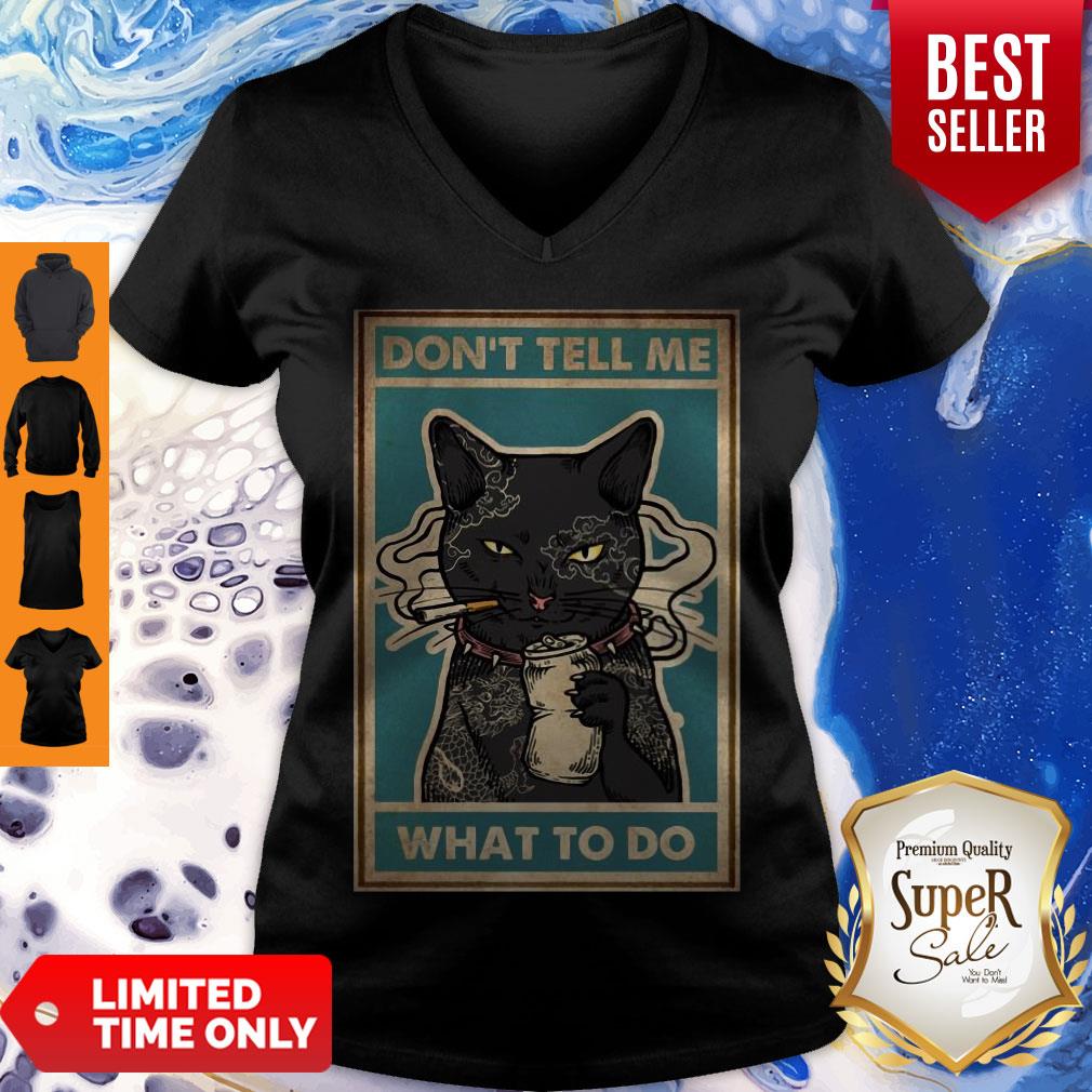 Awesome Black Cat Tattoo I Do What I Want Shirt