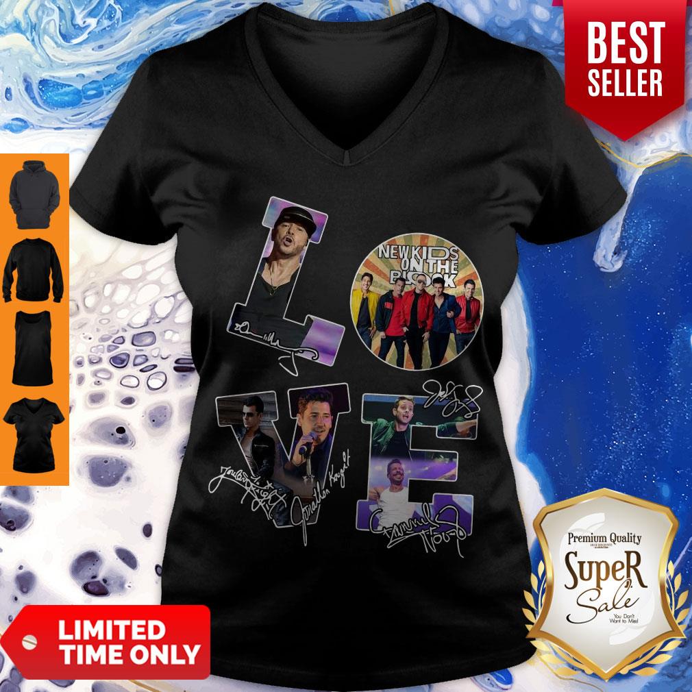 Awesome Love New Kids On The Block All Signature Shirt