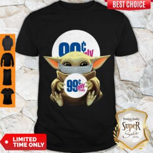 Funny Baby Yoda Face Mask 99 Only Shirt