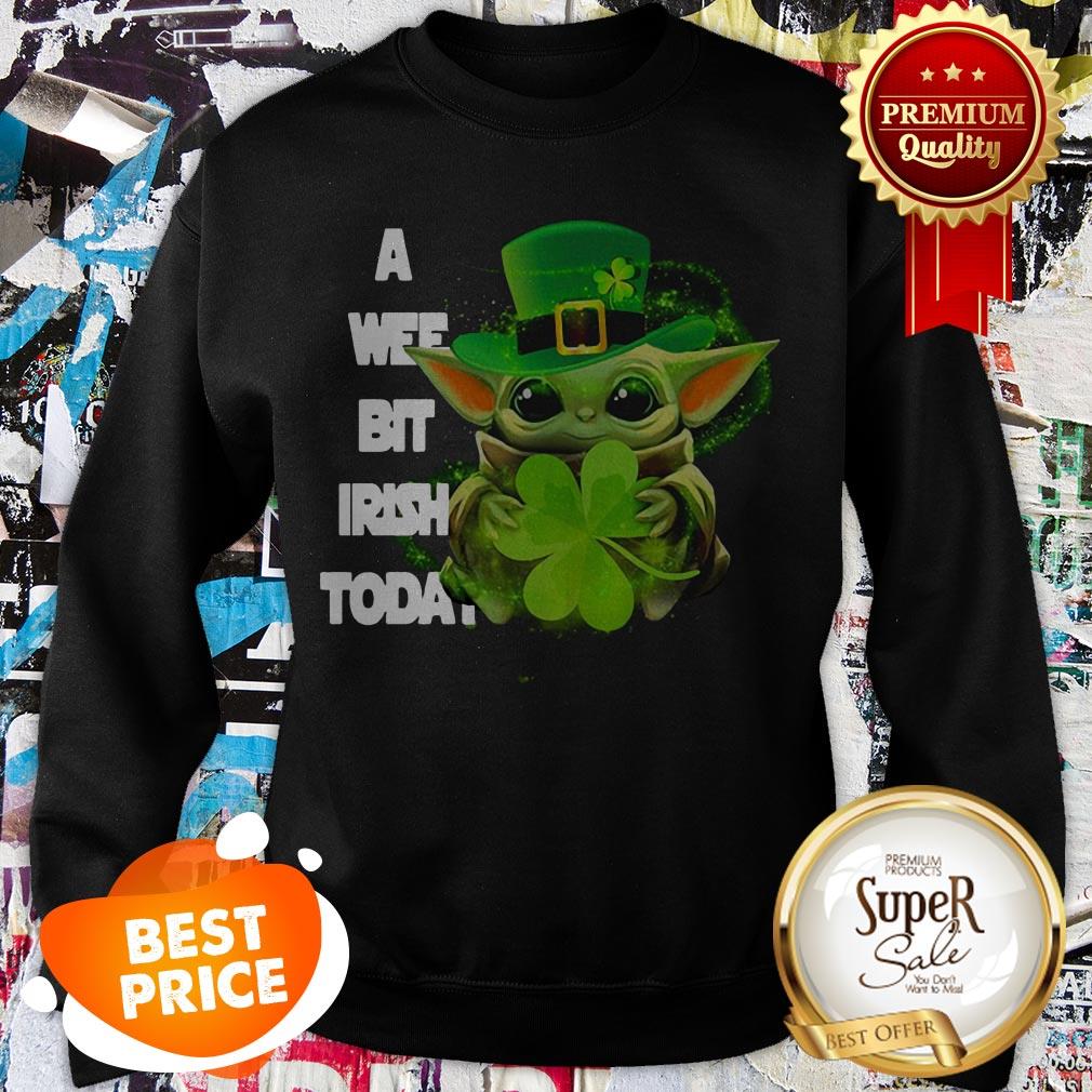 Baby Yoda A Wee Bit Irish Today St. Patrick’s Day Shirt