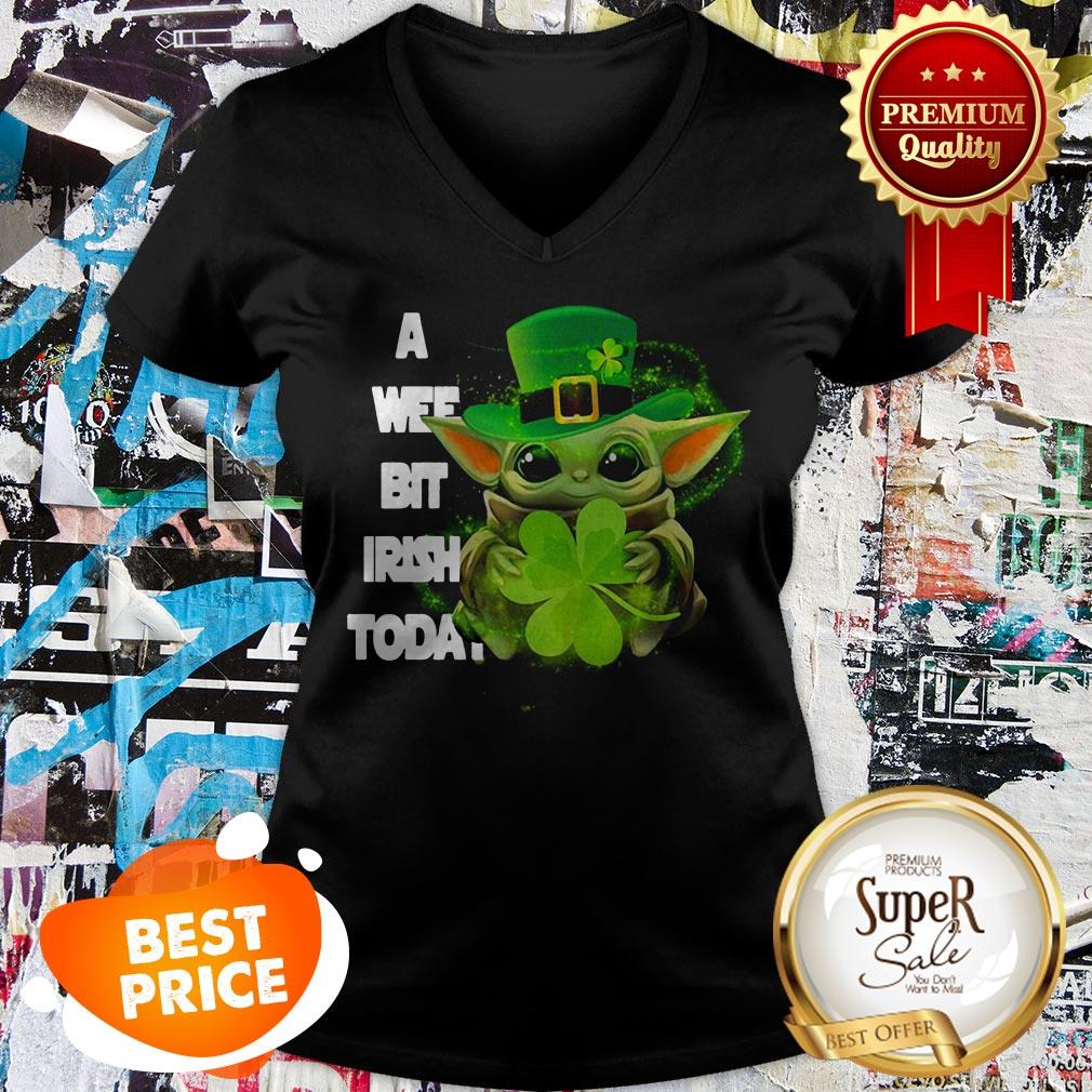 Baby Yoda A Wee Bit Irish Today St. Patrick’s Day Shirt