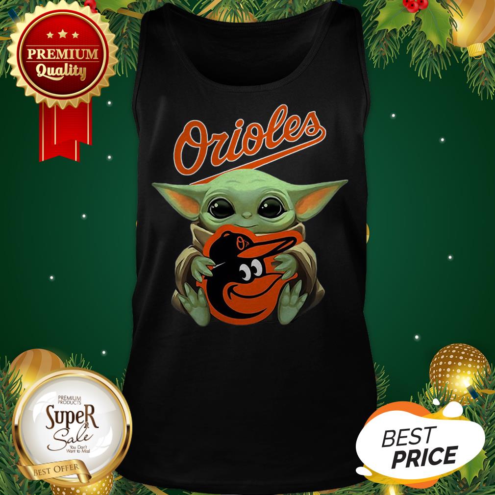 Baby Yoda Hug Baltimore Orioles Star Wars Mandalorian Shirt