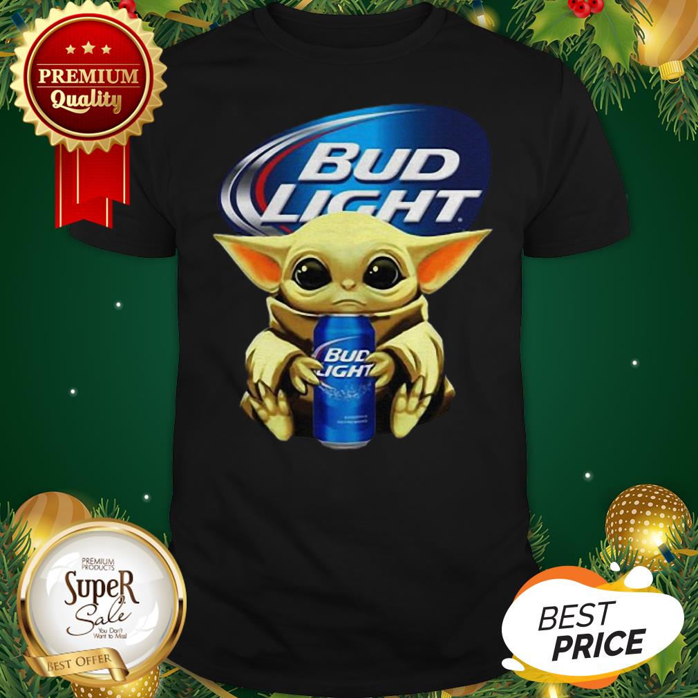 Baby Yoda Hug Bud Light Budweiser Star Wars Mandalorian Shirt