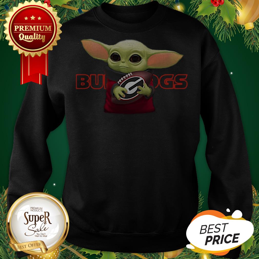 Baby Yoda Hug Georgia Bulldogs Star Wars Mandalorian Shirt
