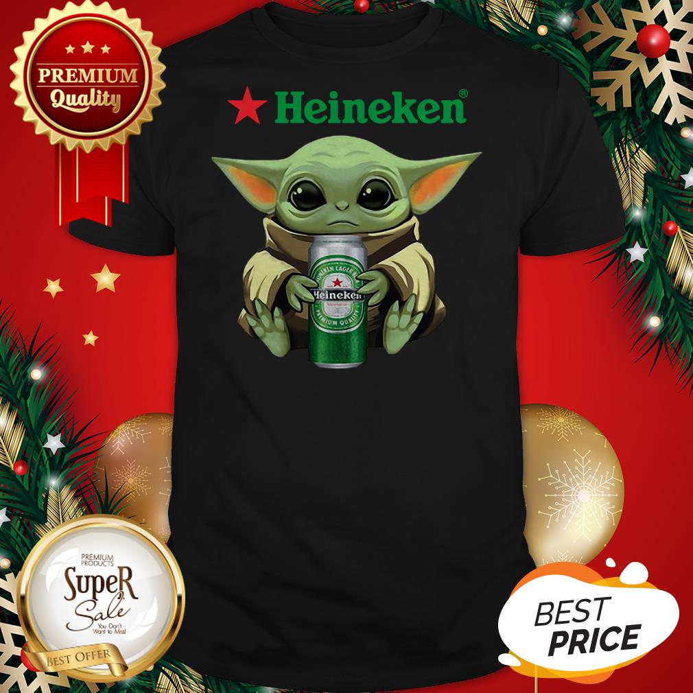 Baby Yoda hug Heineken Star Wars Mandalorian shirt