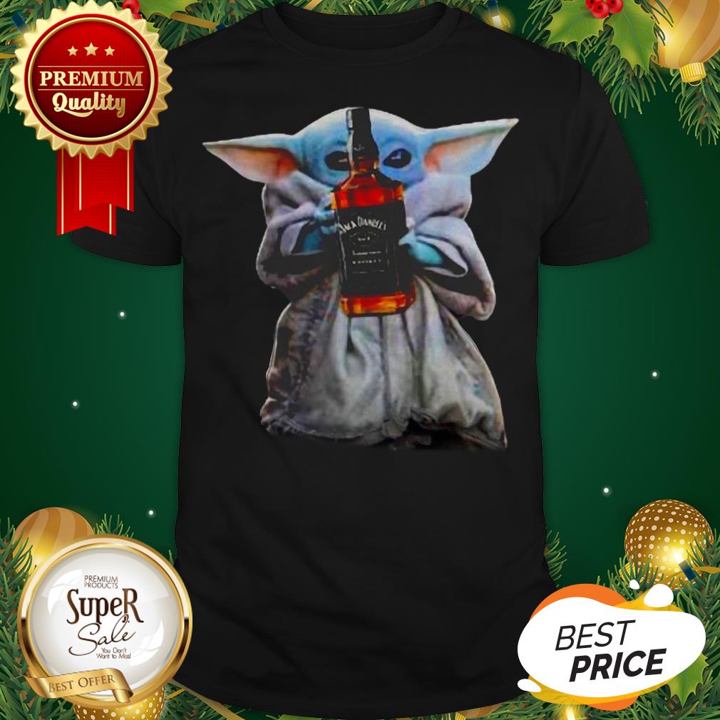 Baby Yoda Hug Jack Daniel Star Wars Mandalorian Shirt