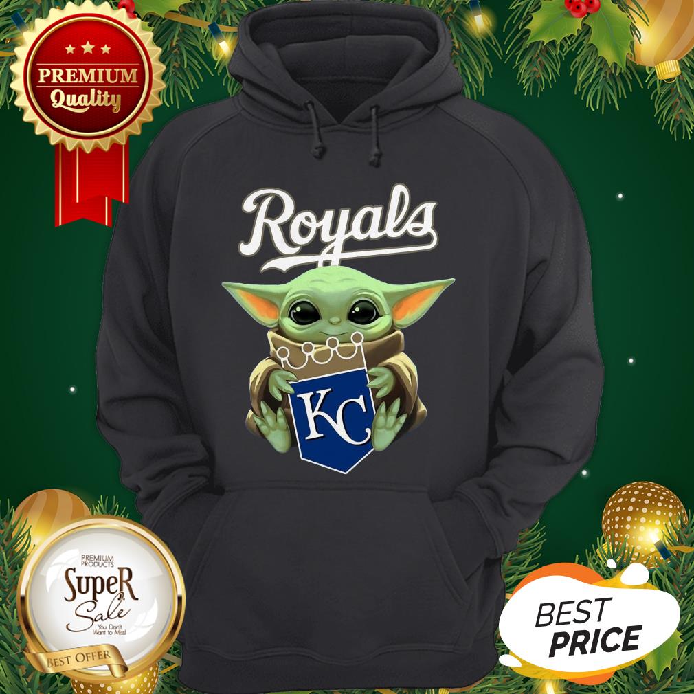 Baby Yoda Hug Kansas City Royals Shirt
