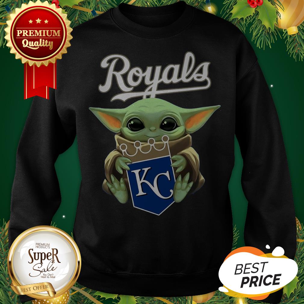 Baby Yoda Hug Kansas City Royals Shirt