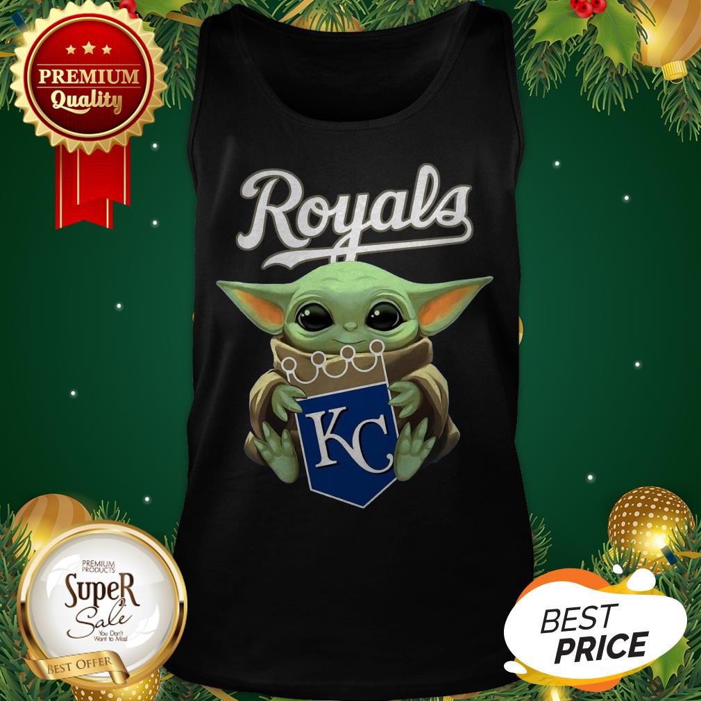 Baby Yoda Hug Kansas City Royals Shirt