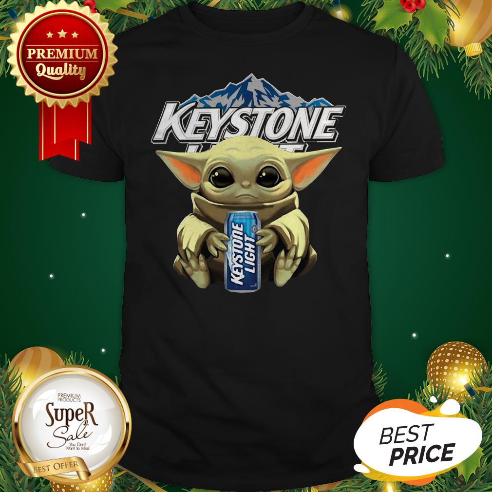 Baby Yoda Hug Keystone Light Star Wars Mandalorian Shirt