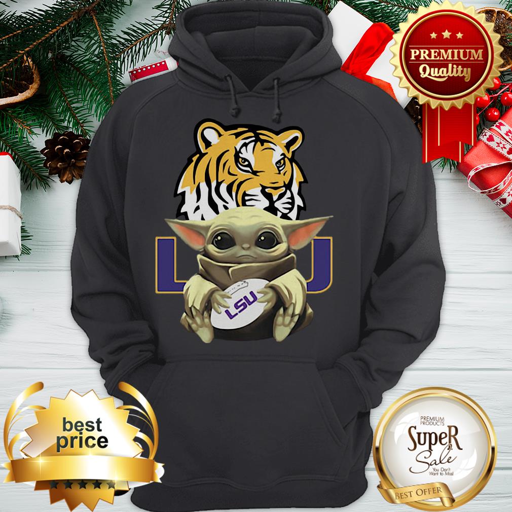 Baby Yoda Hug LSU Tigers Star Wars Shirt