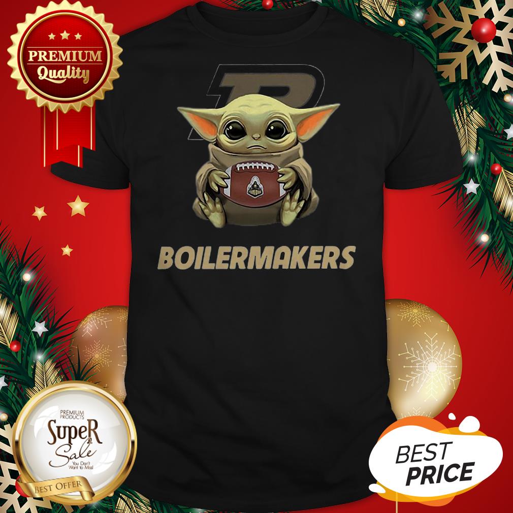 Baby Yoda Hug Purdue Boilermakers Star Wars Mandalorian Shirt