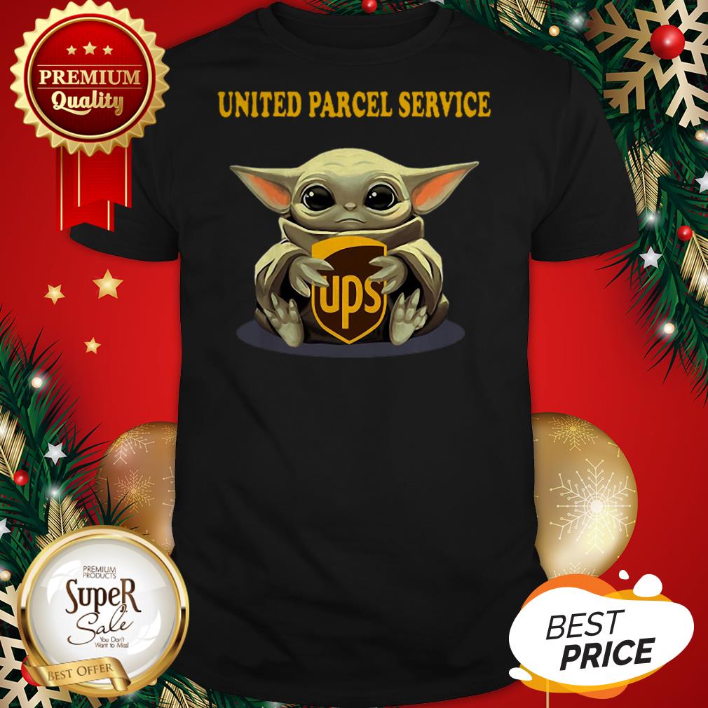 Baby Yoda Hug United Parcel Service Star Wars Mandalorian Shirt