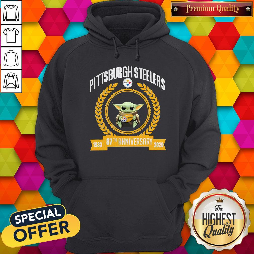 Baby Yoda Pittsburgh Steelers 87th Anniversary 1933-2020 Shirt