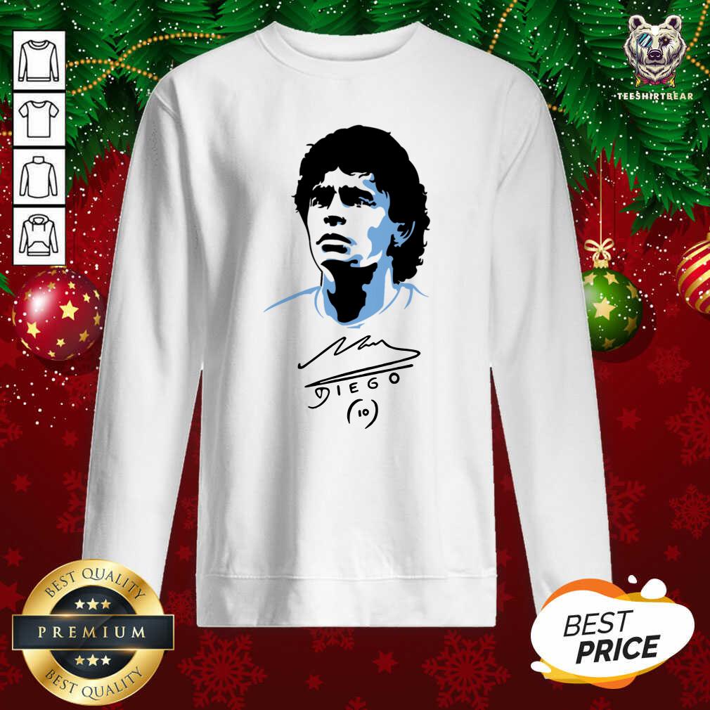 Beautiful Diego Maradona Signature Shirt