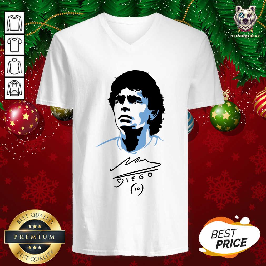 Beautiful Diego Maradona Signature Shirt