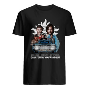 Supernatural Family Don’t End With Blood Carry On My Wayward Son Shirt