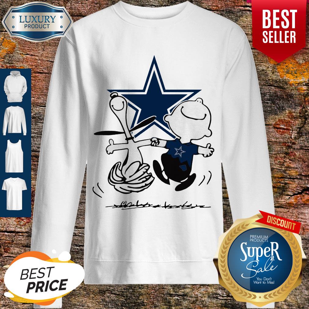 Charlie Brown And Snoopy Dancing Dallas Cowboy Shirt
