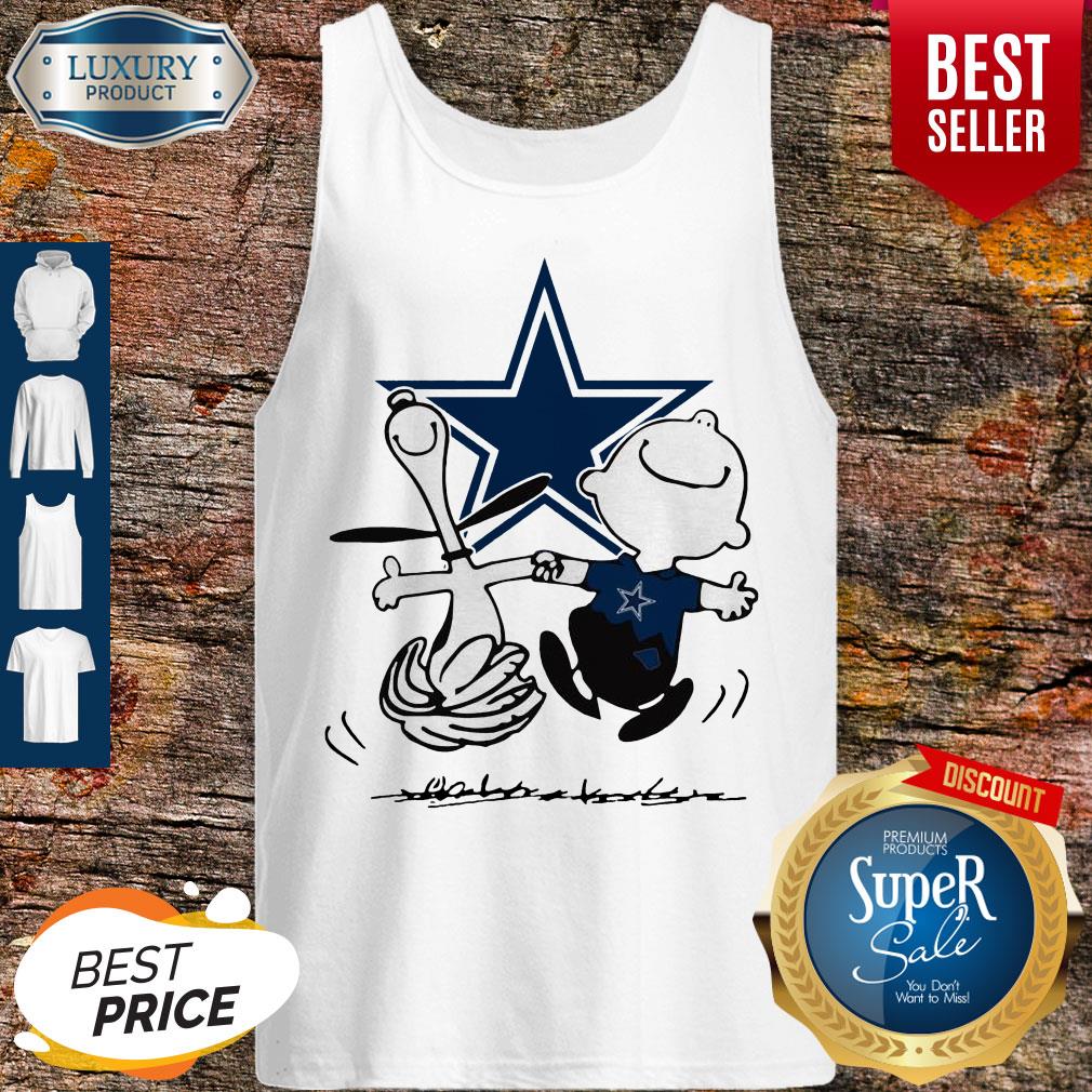 Charlie Brown And Snoopy Dancing Dallas Cowboy Shirt