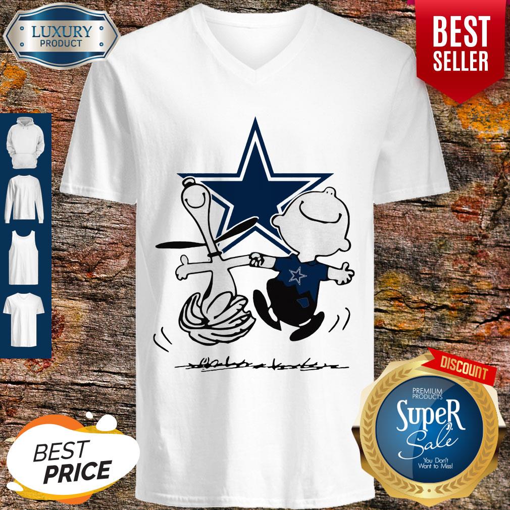 Charlie Brown And Snoopy Dancing Dallas Cowboy Shirt