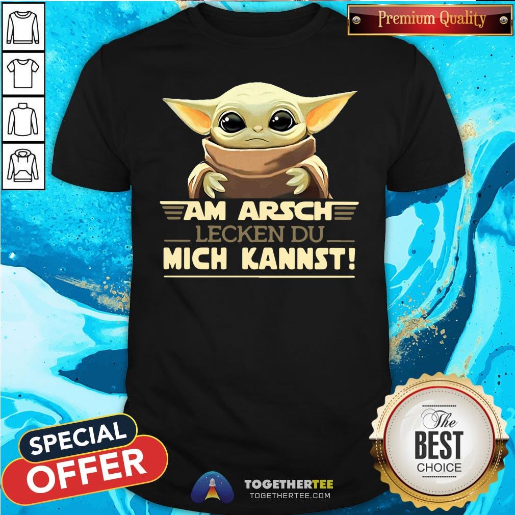 Cute Baby Yoda Am Arsch Lecken Du Mich Kannst T-Shirt