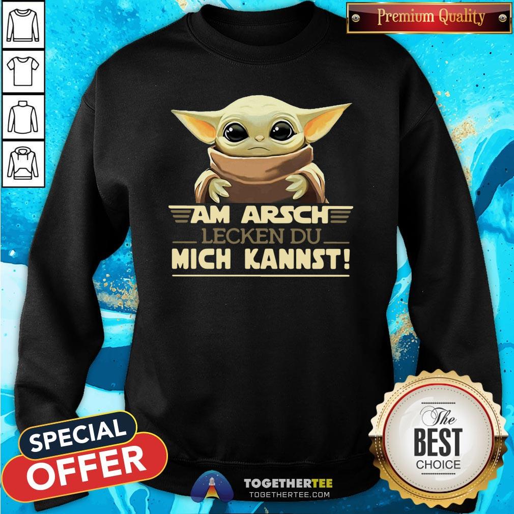 Cute Baby Yoda Am Arsch Lecken Du Mich Kannst T-Shirt
