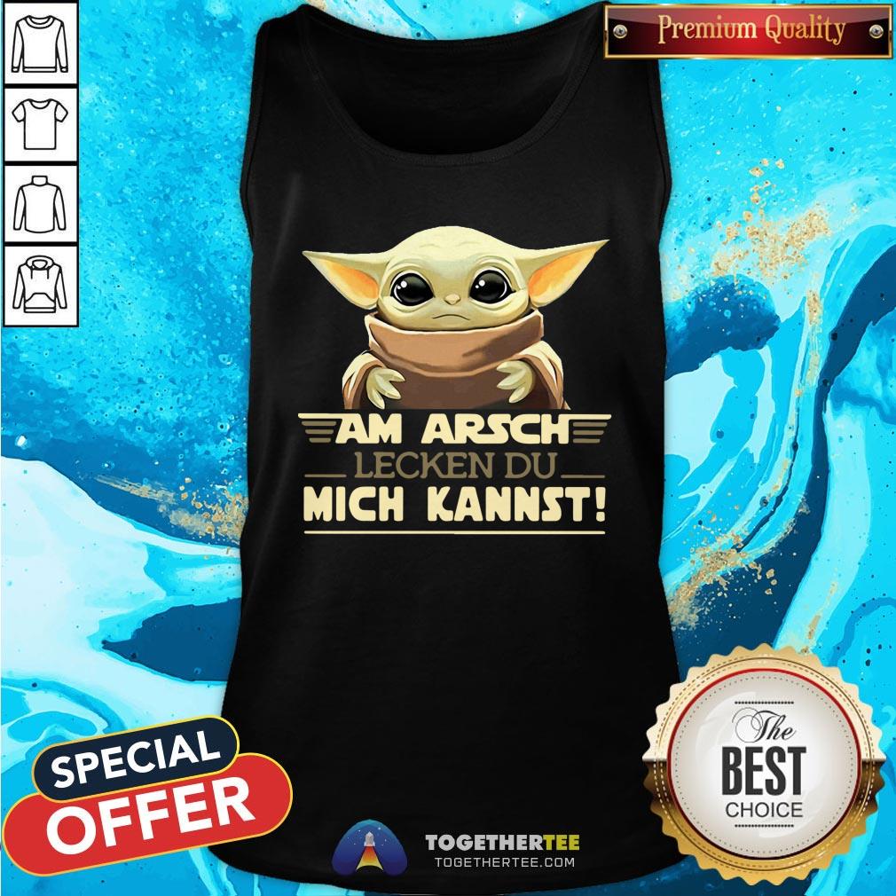 Cute Baby Yoda Am Arsch Lecken Du Mich Kannst T-Shirt