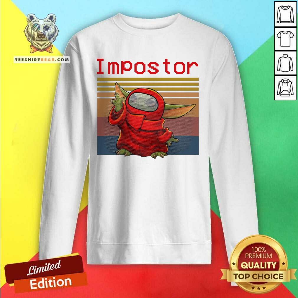 Cute Baby Yoda Impostor Among Us Vintage Shirt