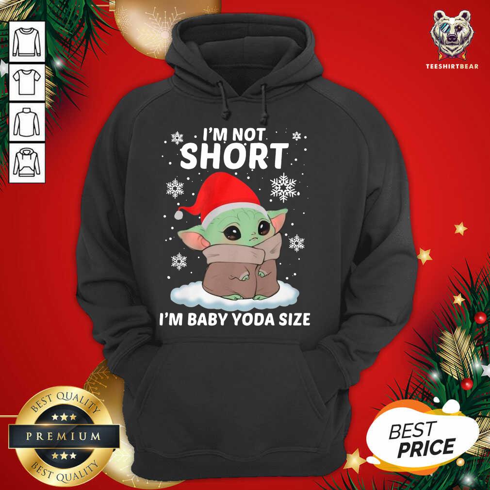 Cute Baby Yoda Santa I’m Not Short I’m Baby Yoda Size Merry Christmas Shirt
