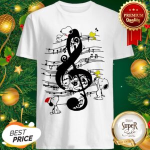 Snoopy And Music Note Peanuts Shirt
