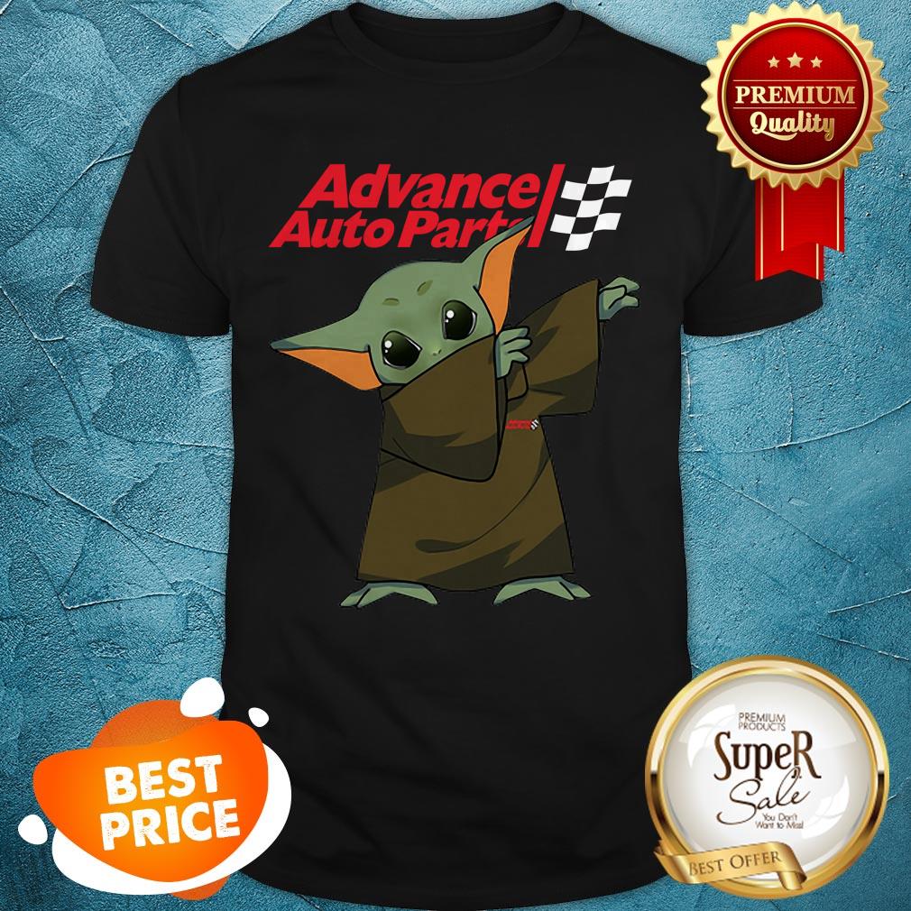 Dabbing Baby Yoda Mashup Advance Auto Parts Star Wars Shirt