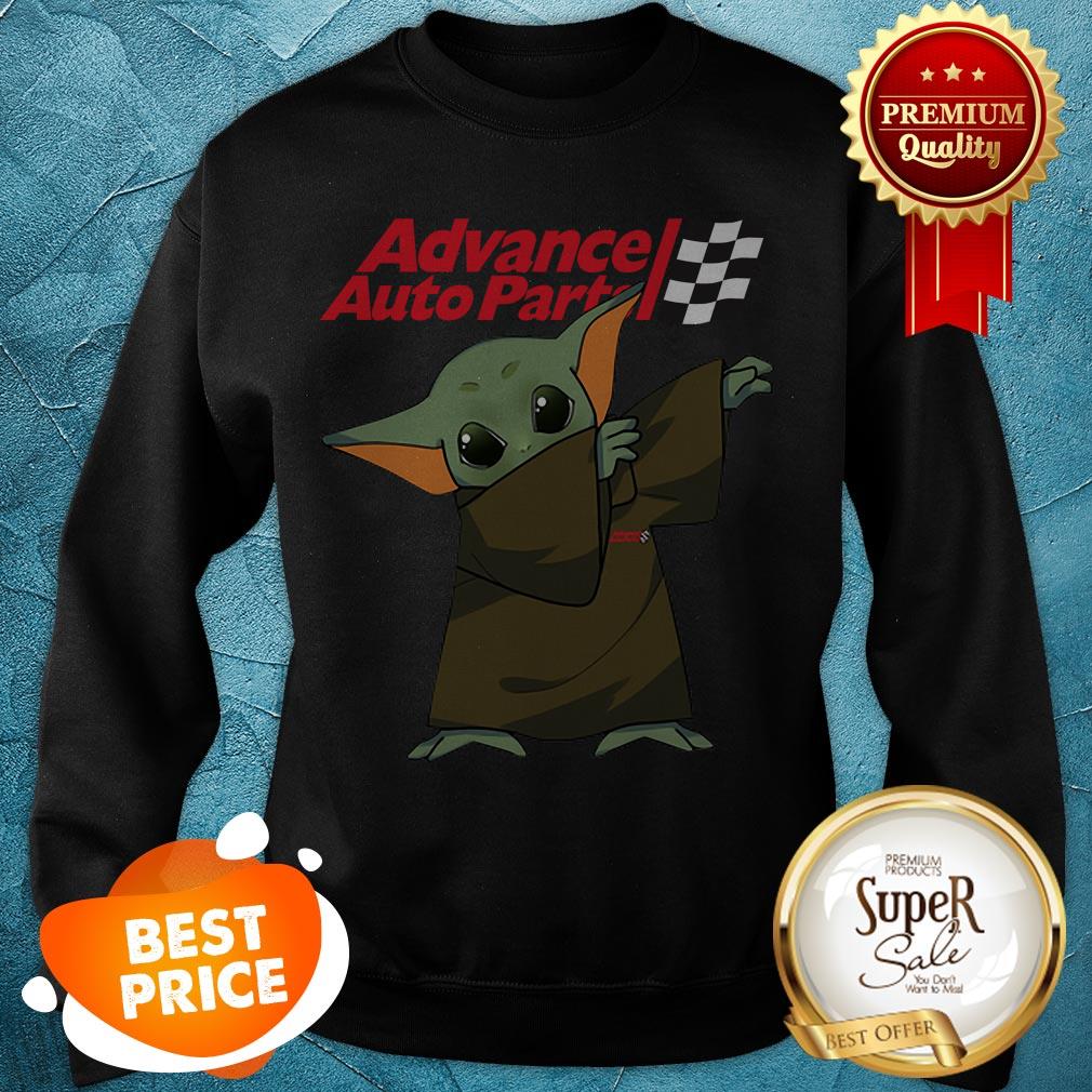 Dabbing Baby Yoda Mashup Advance Auto Parts Star Wars Shirt