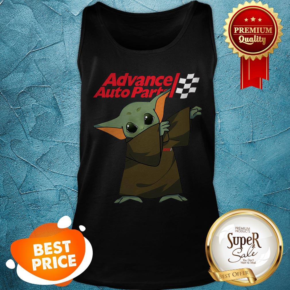 Dabbing Baby Yoda Mashup Advance Auto Parts Star Wars Shirt
