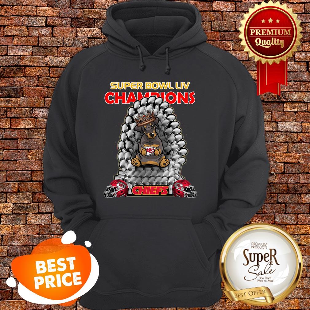 Daschund Super Bowl LIV Throne Kansas City Chiefs Champions Shirt