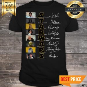 Official Star Wars Character Signatures Shirt