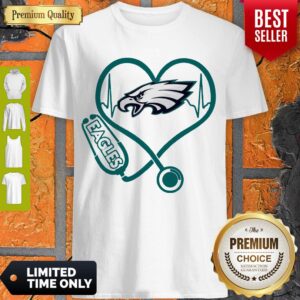 Nice Heartbeat Nurse Philadelphia Eagles Stethoscope Shirt
