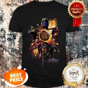 Marvel Avengers Endgame Superheroes And Thanos Shirt