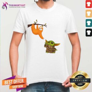 Happy Baby Yoda And Sloth Shirt