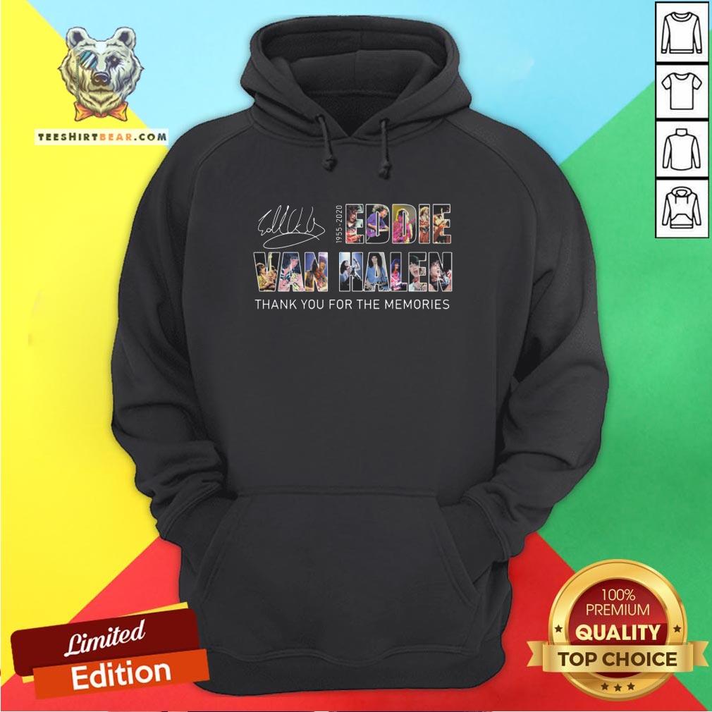 Eddie Van Halen 1955-2020 Thank You For The Memories Signature Shirt