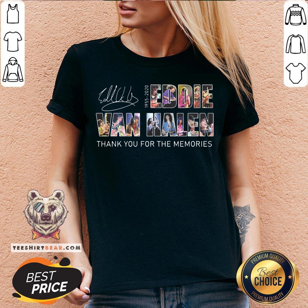 Eddie Van Halen 1955-2020 Thank You For The Memories Signature Shirt