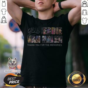Eddie Van Halen 1955-2020 Thank You For The Memories Signature Shirt