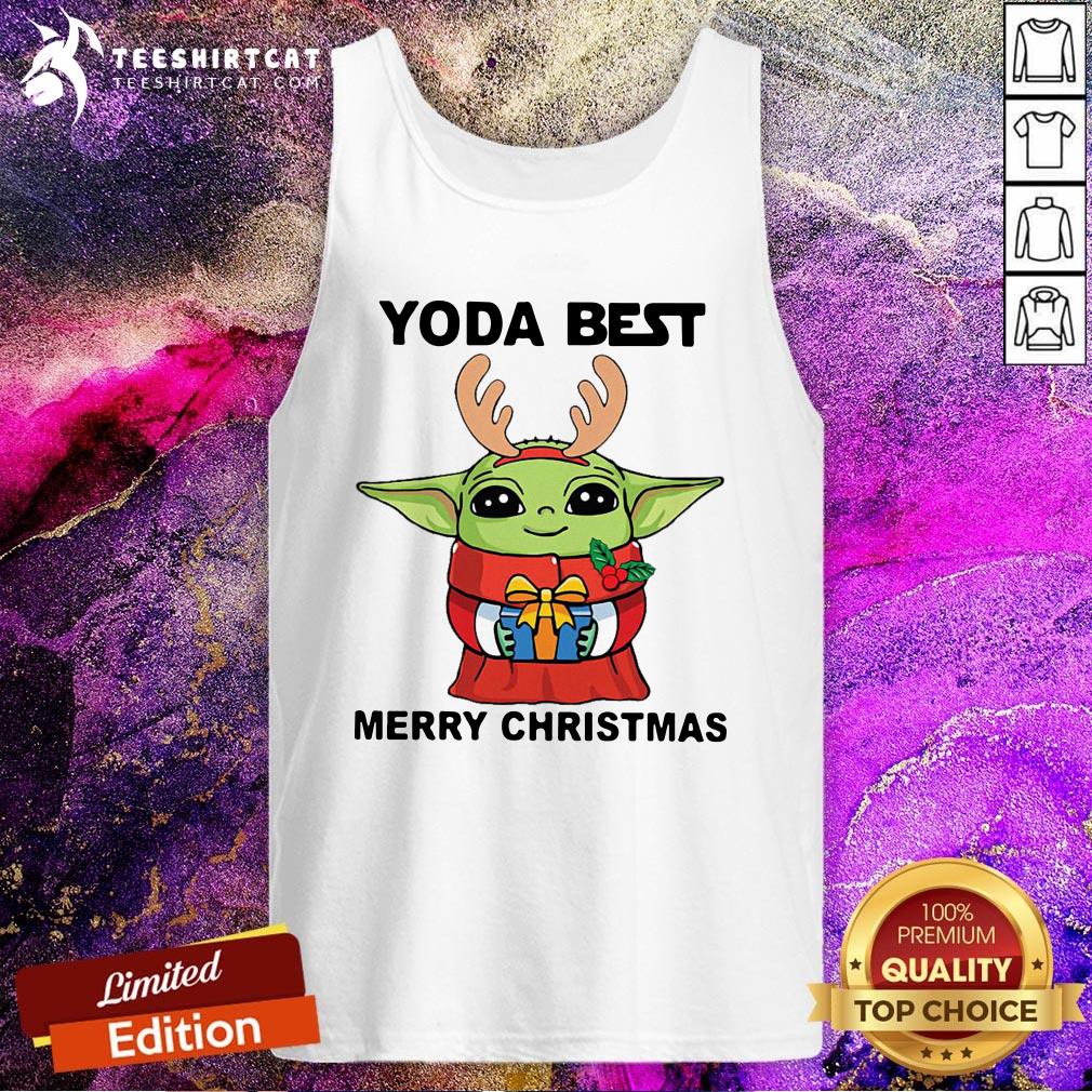 Funny Yoda Reindeer Best Merry Christmas Shirt