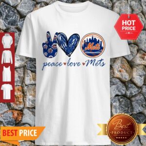 Nice Peace love New York Mets Logo Shirt