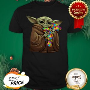 Baby Yoda Hug Teddy Autism Disney Shirt