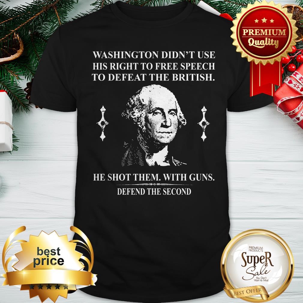 George Washington Didn’t Use His Right To Free Speech To British Shirt
